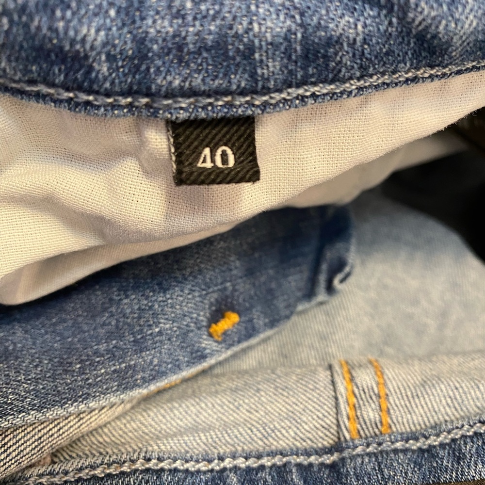 7 For All Mankind Straight Leg Blue Jean Denim Men’s Size 40 - Picture 5 of 8